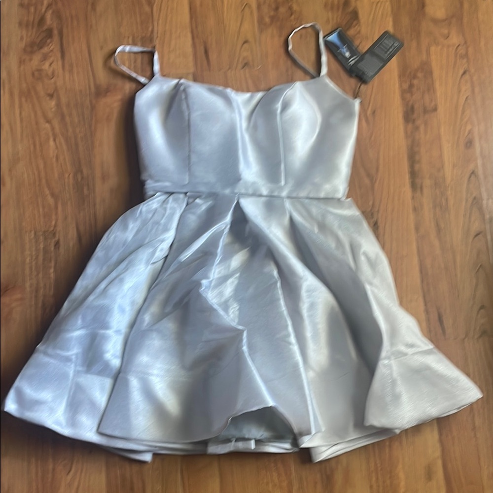 Elegant Silver Formal Dress for Women